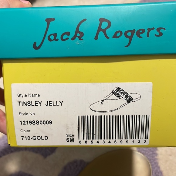 Gently used Jack Rogers Flip Flop Jellies in Gold - Picture 5 of 5